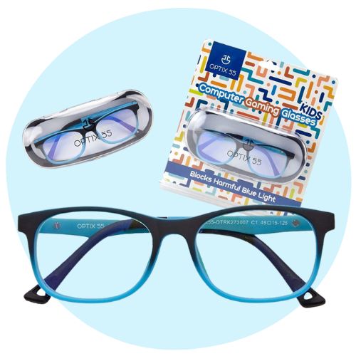 Blue Light Glasses Kids Girls Boys Computer Gaming Eyeglasses