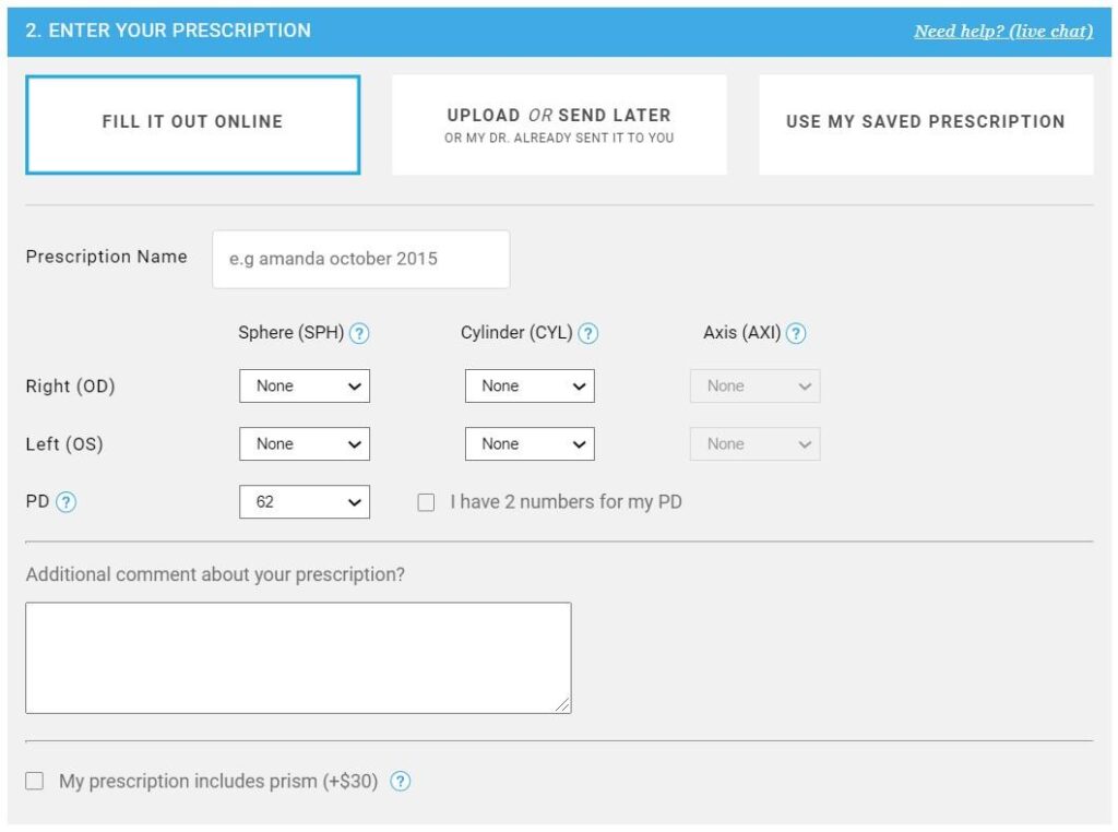 GlassesUSA Fill out online