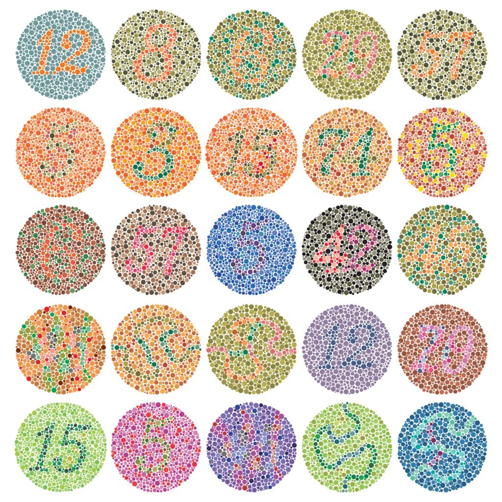 ishihara color blindness test