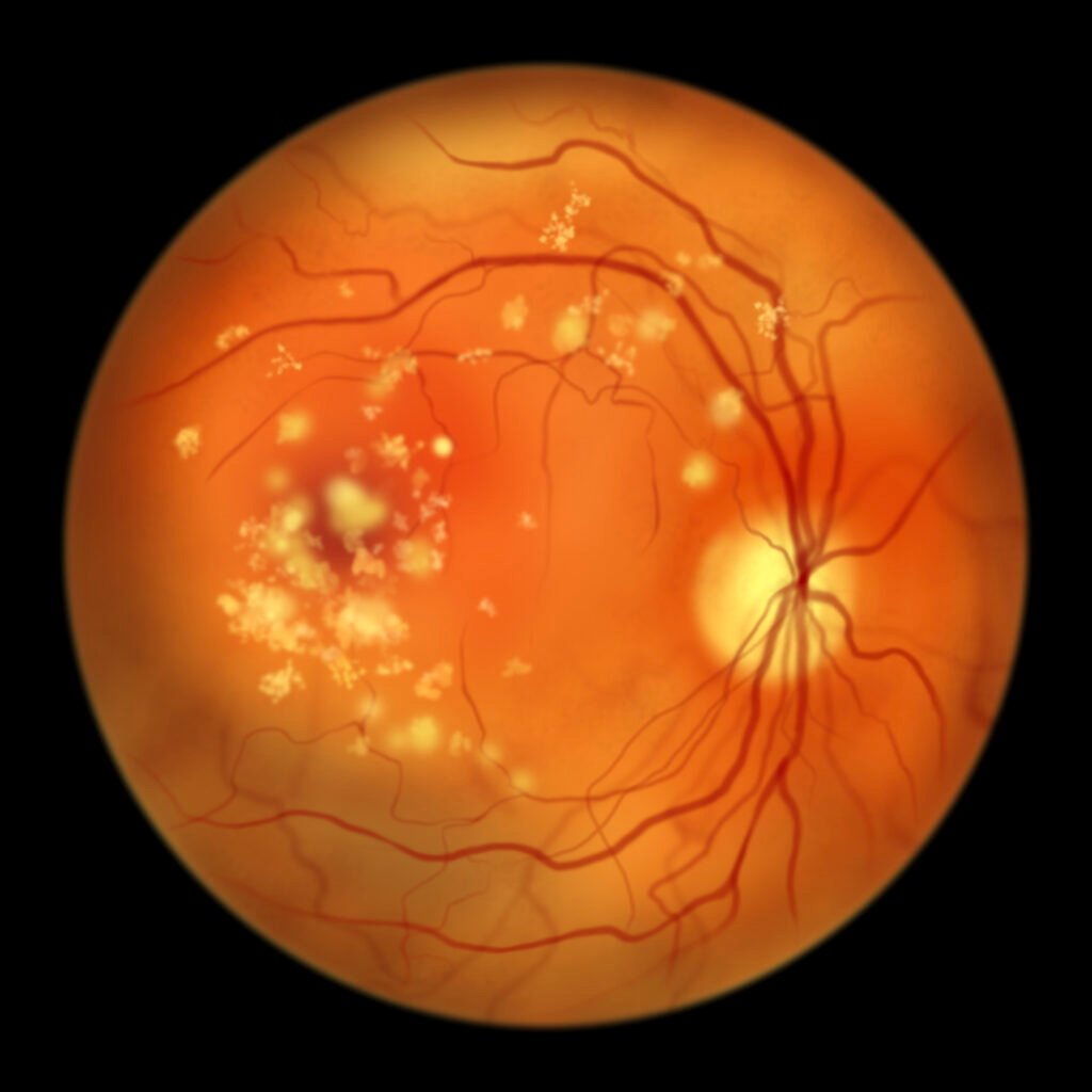 Macular drusen medical photo