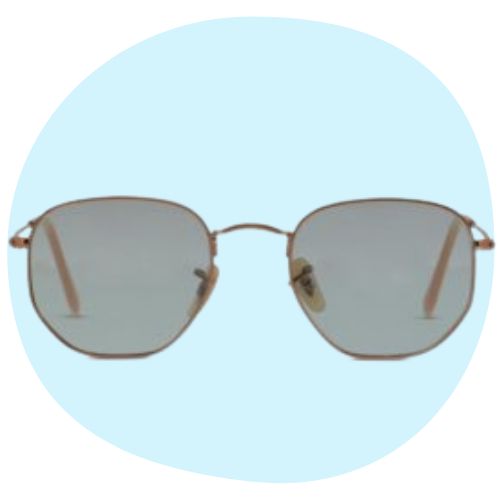 Ray Ban Hexagonal Flat Lenses Sunglasses