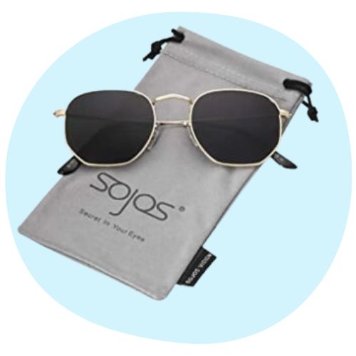 SOJOS Polygon Polarized Sunglasses