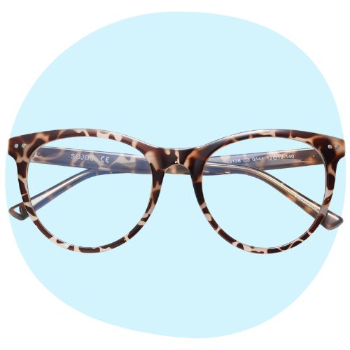 SOJOS Retro Round Blue Light Blocking Glasses