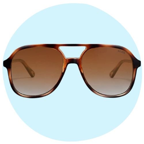 SOJOS Retro Square Polarized Aviator