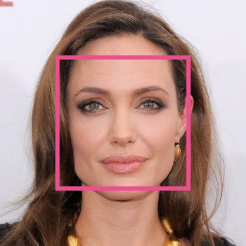 Angelina Jolie Square Shape Face