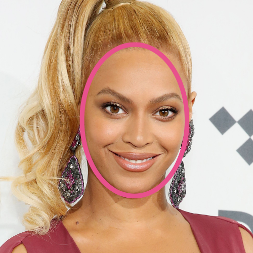 Beyonce Oval Face Shape