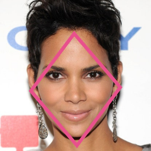 Halle Berry Diamond Face Shape