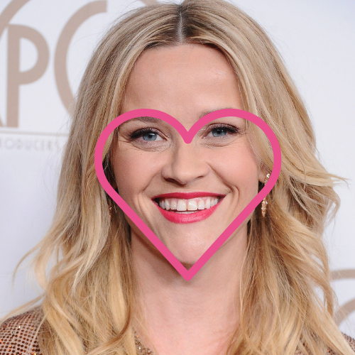 Reese Witherspoon Heart Shaped Face